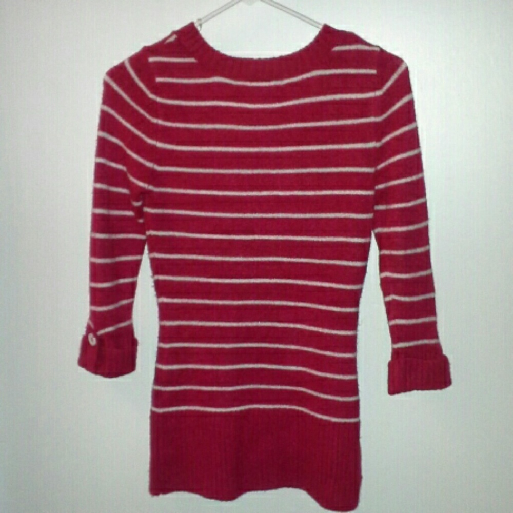 Arizona Jean Fuzzy V-neck Sweater NWOT - Picture 4 of 5